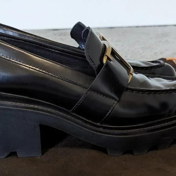 Tod's Women's chunky black loafers - Picture 4 of 8